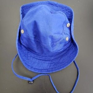 Top Pro 100% Cotton Wide Brim Royal Blue Hat, Size Medium